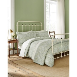 Morris and Co Willow Bough Bedspread - Sage - thumbnail 2