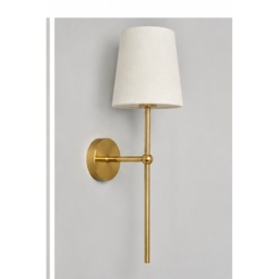 BHS USB-C Rechargeable Shaded Wall Light - Brass - thumbnail 3