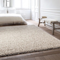 Mastercraft 039 - 0001/2211 Twilight Shaggy Rug - Linen/White - 133cm x 195cm - thumbnail 3