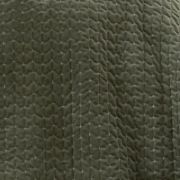 Bianca Attica Velvet Bedspread 240x260cm - Green - thumbnail 3
