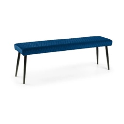 Julian Bowen Luxe Low Bench - Blue - thumbnail 2