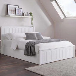 Julian Bowen Maine Ottoman Bed - Surf White - 135cm Double