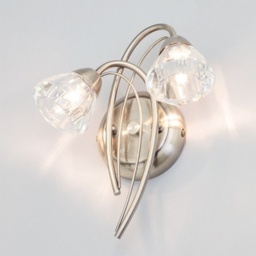BHS Marianne Wall Light - Antique Brass/Clear - thumbnail 2
