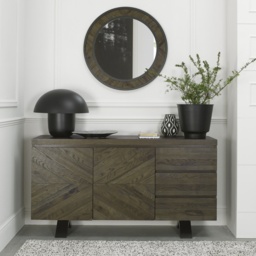 Winnipeg Fumed Oak Wide Sideboard - thumbnail 1