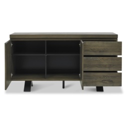 Winnipeg Fumed Oak Wide Sideboard - thumbnail 4