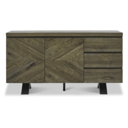 Winnipeg Fumed Oak Wide Sideboard - thumbnail 2