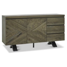 Winnipeg Fumed Oak Wide Sideboard - thumbnail 3