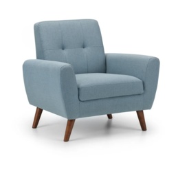 Julian Bowen Monza Compact Retro Chair - Blue - thumbnail 2