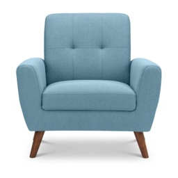 Julian Bowen Monza Compact Retro Chair - Blue - thumbnail 3