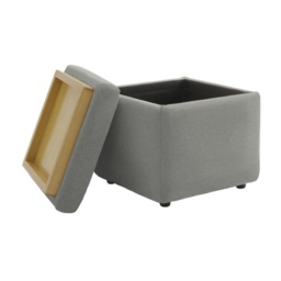 G Plan Spencer Leather Storage Footstool - Grade L - thumbnail 2