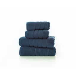 The Lyndon Company Rainham Cotton Towel - Midnight - Bath Sheet - thumbnail 2