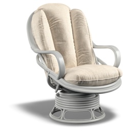 Daro Heathfield Grey Swivel Rocking Chair - Fabric Grade C - thumbnail 2