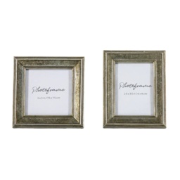 Exbury Set of 2 Mini Photo Frames - Pewter - thumbnail 1