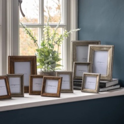 Exbury Set of 2 Mini Photo Frames - Pewter - thumbnail 3