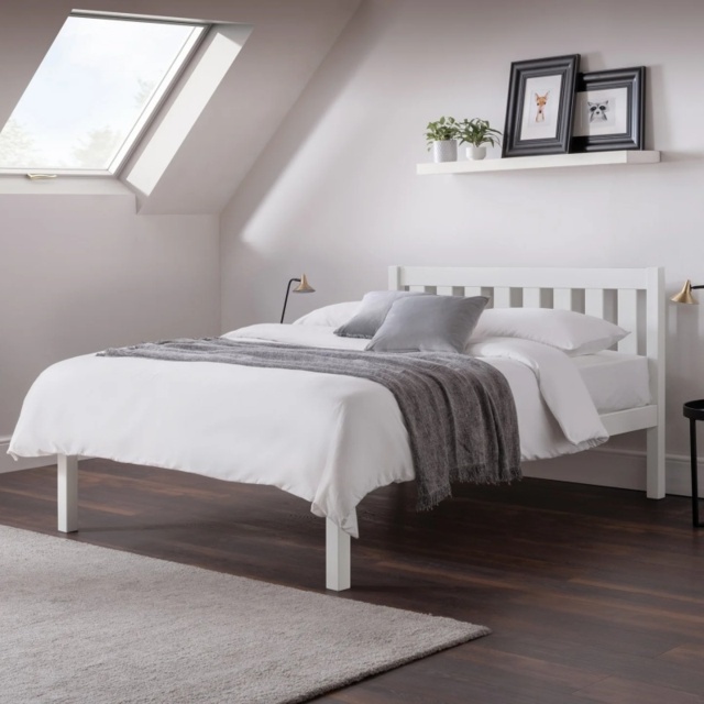 Julian Bowen Luna Bed - Surf White - 90cm Single - image 1
