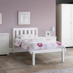 Julian Bowen Luna Bed - Surf White - 90cm Single - thumbnail 2