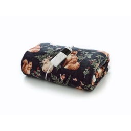 Deyongs Woodland Wildlife Heated Throw 140x180cm - Green - thumbnail 2