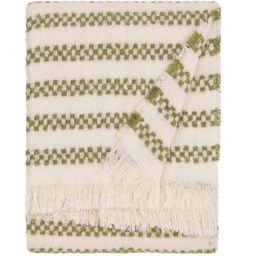 HOEM Clyne Strpe Tassled Throw 130x180cm - Olive - thumbnail 2
