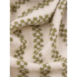 HOEM Clyne Strpe Tassled Throw 130x180cm - Olive - thumbnail 3