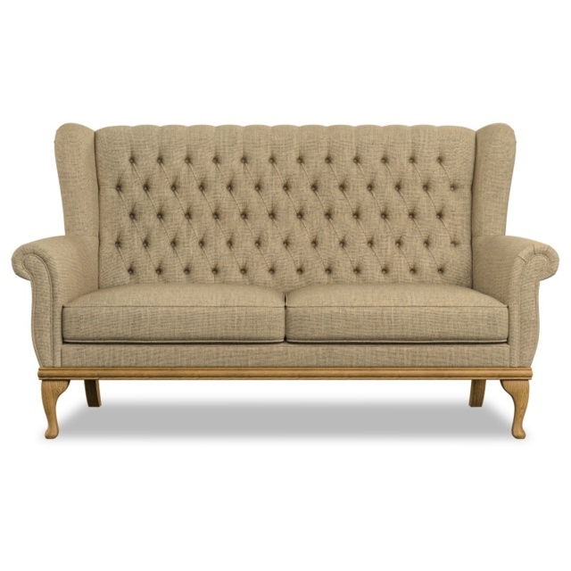 Wood Bros Watton Compact 3 Seater Sofa - Moon Fabric Grade D - image 1