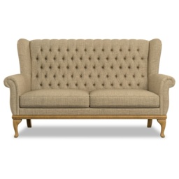 Wood Bros Watton Compact 3 Seater Sofa - Moon Fabric Grade D - thumbnail 1