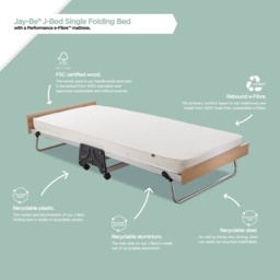 Jay-Be J-Bed Folding Bed With Performance e-Fibre Mattress - Single - thumbnail 4