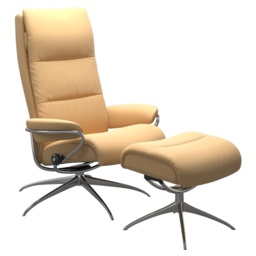 Stressless Tokyo Star Footstool - High Base - Batick Leather - thumbnail 3