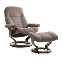 Stressless Consul Chair With Classic Base - Small - Batick Leather - With Footstool - thumbnail 3