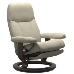 Stressless Consul Chair With Classic Base - Small - Batick Leather - With Footstool - thumbnail 5