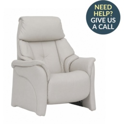 Himolla Chester Fixed Armchair - Leather L18 - Plastic Glides - thumbnail 1