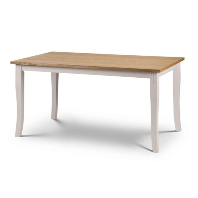 Julian Bowen Davenport 150cm Dining Table - Oak/Elephant Grey
