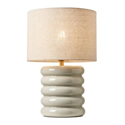 BHS Florence Flump Table Lamp - Ivory - thumbnail 1
