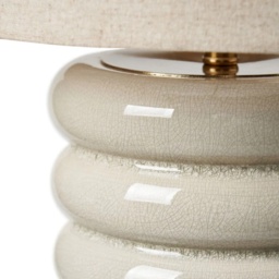 BHS Florence Flump Table Lamp - Ivory - thumbnail 3
