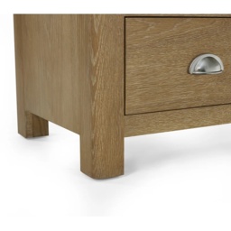 Julian Bowen Memphis 3 Drawer Chest - Limed Oak - thumbnail 3
