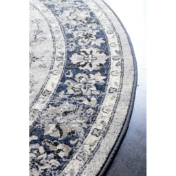 Mastercraft 057-0559/9686 Da Vinci Round Rug - Blue - 200cm Circle - thumbnail 4