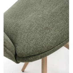 Paulie Swivel Fabric Dining Chair - Sage - thumbnail 4