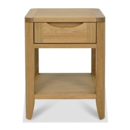Jasper Oak Square Lamp Table - thumbnail 3