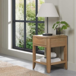 Jasper Oak Square Lamp Table - thumbnail 5