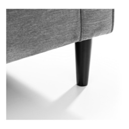 Julian Bowen Hayward Chair - Grey Chenille Fabric - thumbnail 6