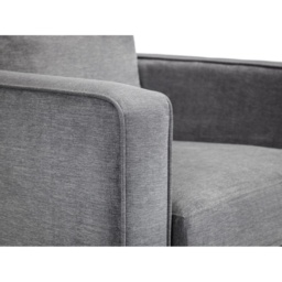Julian Bowen Hayward Chair - Grey Chenille Fabric - thumbnail 3