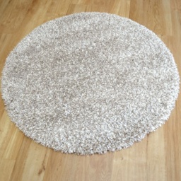 Mastercraft 039-0001/2211 Twilight Shaggy Round Rug - Linen/White - 200cm Circle - thumbnail 3