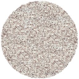Mastercraft 039-0001/2211 Twilight Shaggy Round Rug - Linen/White - 200cm Circle - thumbnail 1