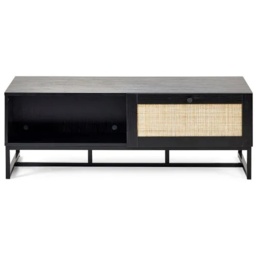 Julian Bowen Padstow Rectangular Coffee Table - Black - thumbnail 3