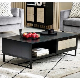 Julian Bowen Padstow Rectangular Coffee Table - Black