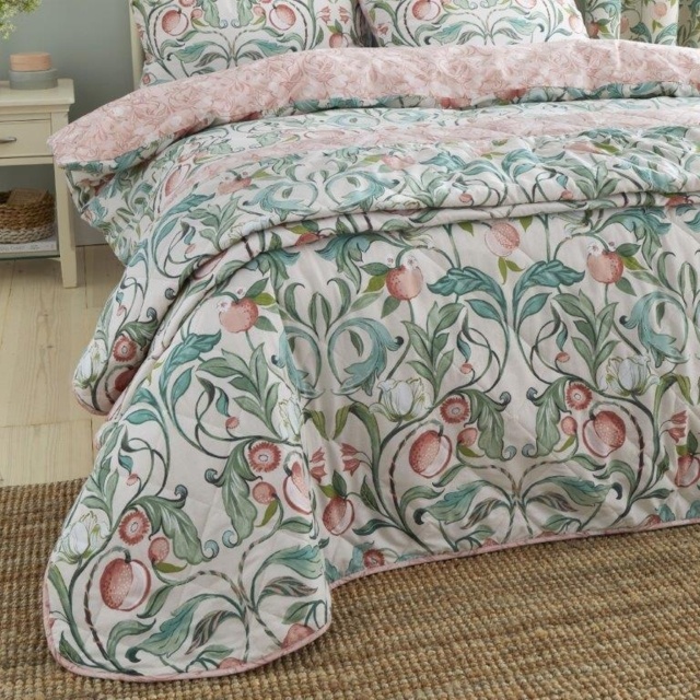 Catherine Lansfield Clarence Floral Bedspread 220x230cm - image 1