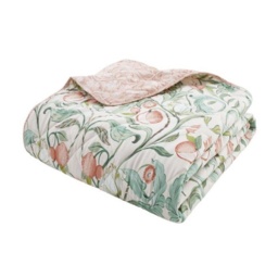 Catherine Lansfield Clarence Floral Bedspread 220x230cm - thumbnail 2