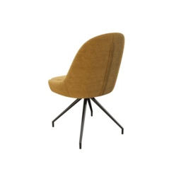Akante Miami Swivel Dining Chair - Ochre Yellow - thumbnail 2