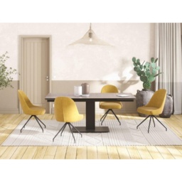 Akante Miami Swivel Dining Chair - Ochre Yellow - thumbnail 5