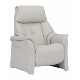Himolla Chester Fixed Armchair - Leather L24 - Aluminium Feet - thumbnail 3