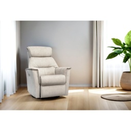 G Plan Solna Swivel Glider Power Recliner Chair - Fabric Grade B - Power with Headrest and Lumbar - Without Heated Seats